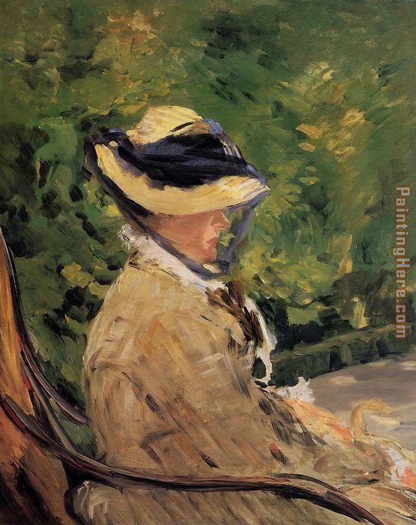 Edouard Manet Madame Manet at Bellevue